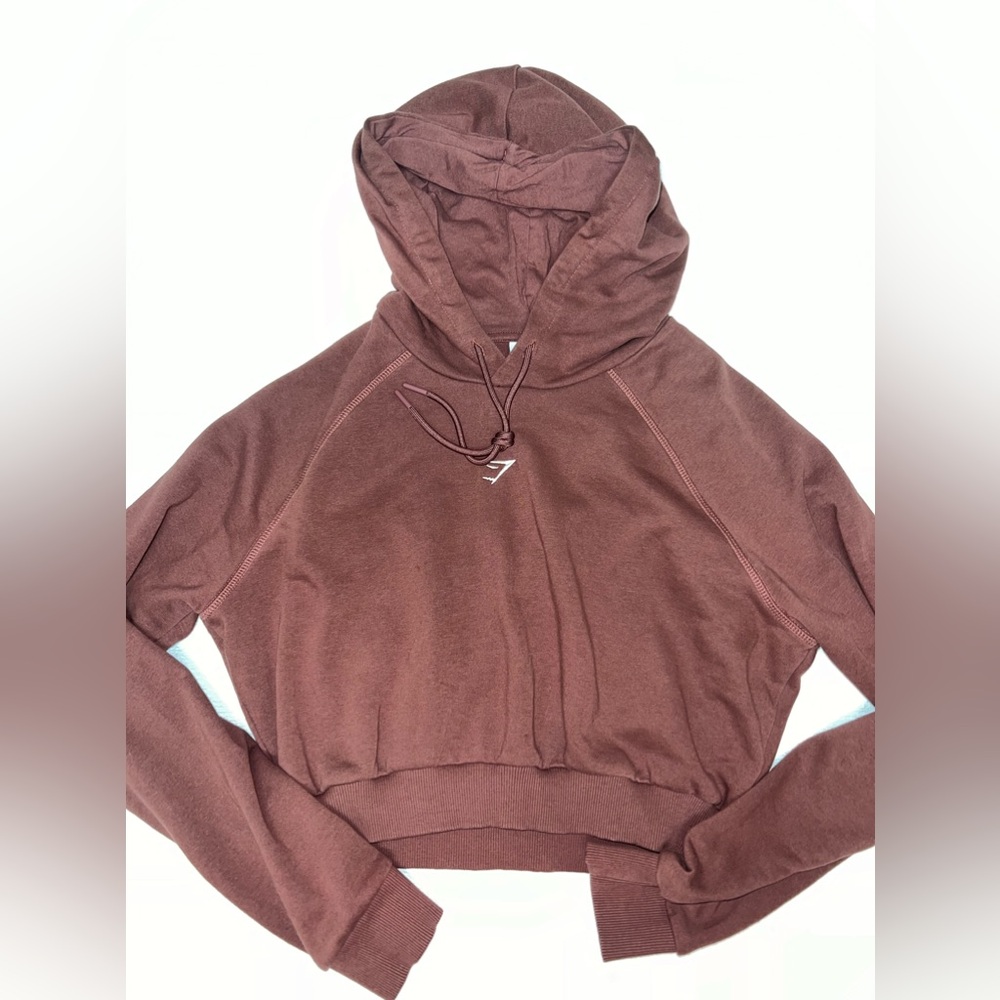 Gym shark crop hoodie